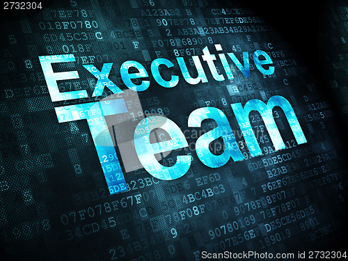 Image of Business concept: Executive Team on digital background