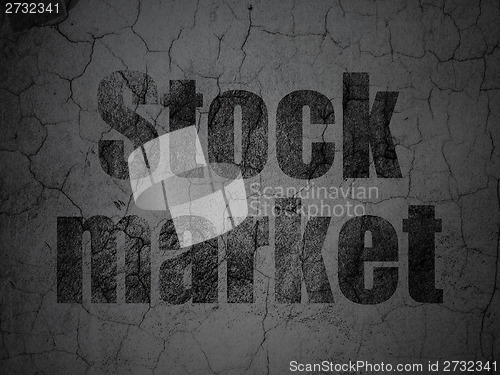 Image of Business concept: Stock Market on grunge wall background