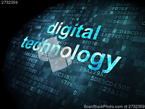 Image of Data concept: Digital Technology on digital background