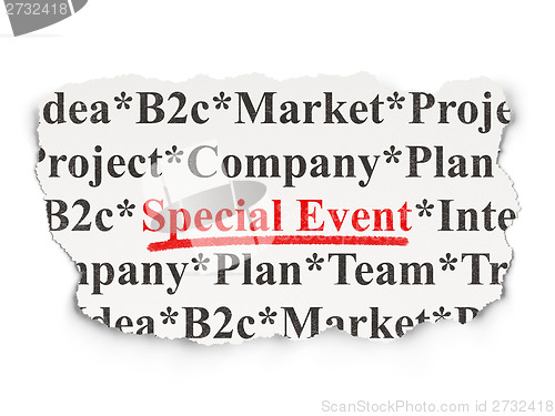 Image of Business concept: Special Event on Paper background