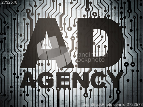 Image of Marketing concept: circuit board with Ad Agency