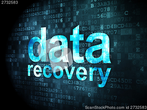 Image of Information concept: Data Recovery on digital background
