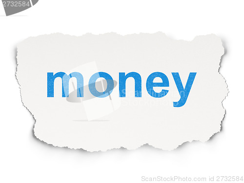 Image of Business concept: Money on Paper background