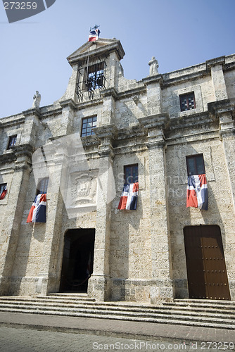 Image of church on la dama street santo domingo