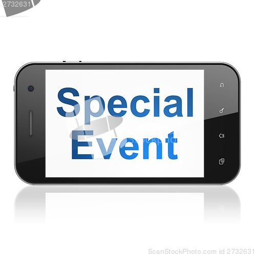 Image of Business concept: Special Event on smartphone