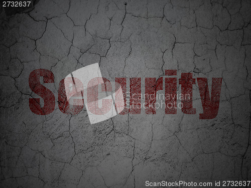 Image of Privacy concept: Security on grunge wall background