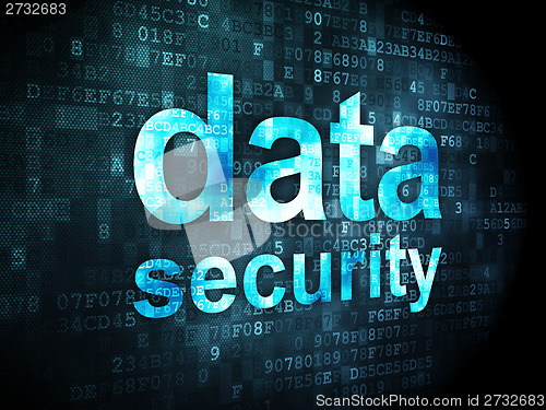 Image of Privacy concept: Data Security on digital background