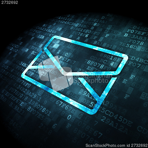 Image of Business concept: Email on digital background