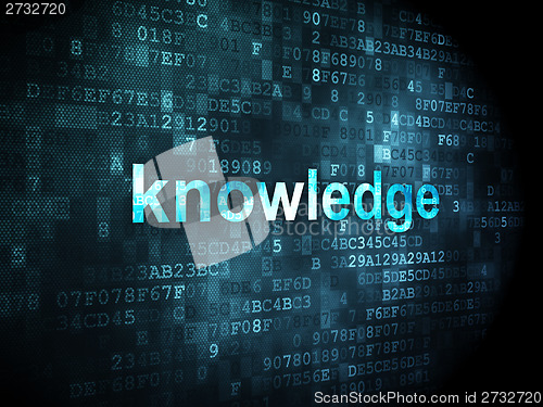 Image of Education concept: Knowledge on digital background