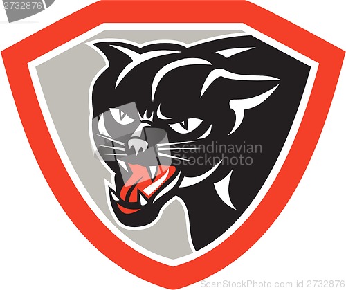 Image of Black Cat Panther Head Shield