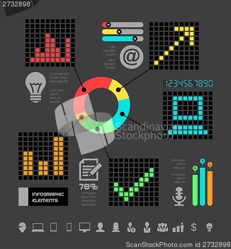 Image of IT Industry Infographic Elements