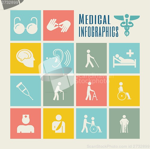 Image of Disability Infographic Template.