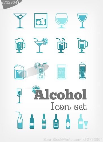 Image of Alcohol Infographic Template.