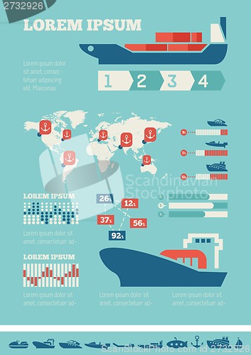 Image of Transportation Infographic Template.