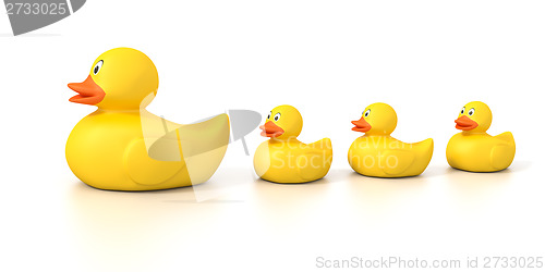 Image of rubber duck family