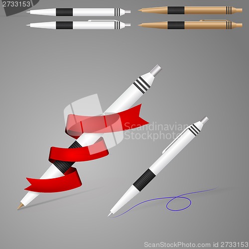 Image of Illustration of pens