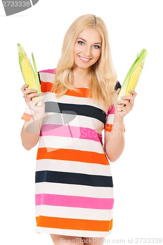 Image of Woman with maize