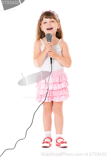 Image of Girl with microphone