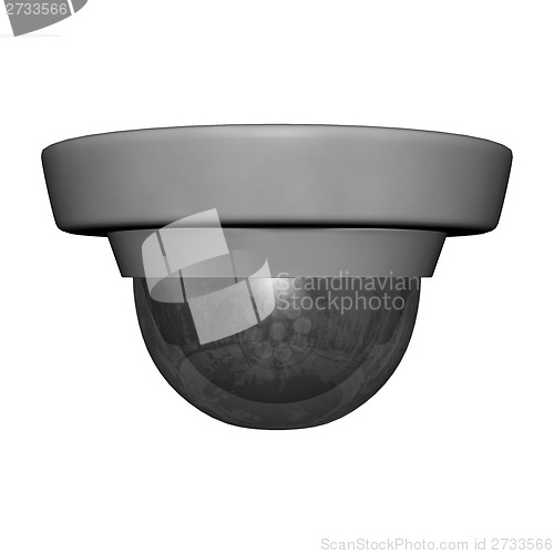 Image of Security Dome Camera on White