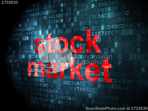 Image of Finance concept: Stock Market on digital background