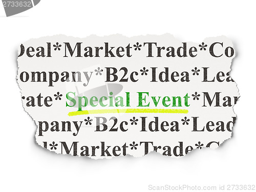 Image of Business concept: Special Event on Paper background