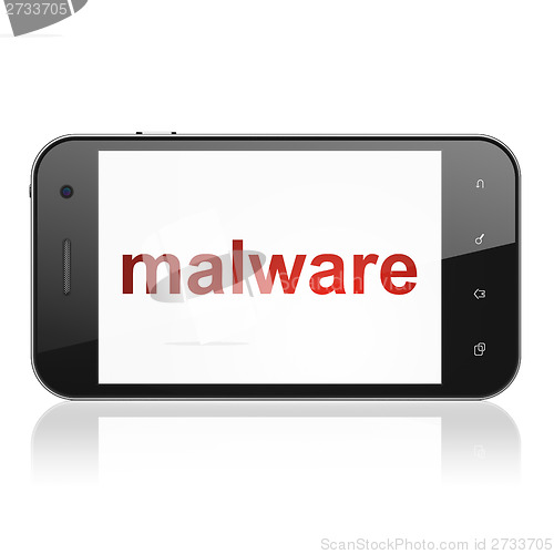 Image of Security concept: Malware on smartphone