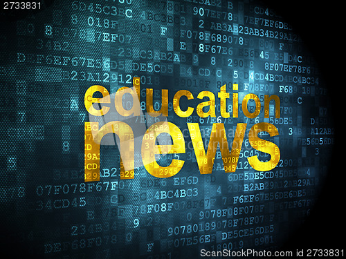 Image of News concept: Education News on digital background