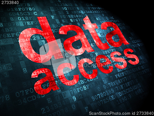 Image of Data Access on digital background