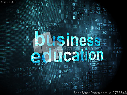 Image of Business Education on digital background