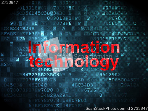 Image of Information concept: Information Technology on digital