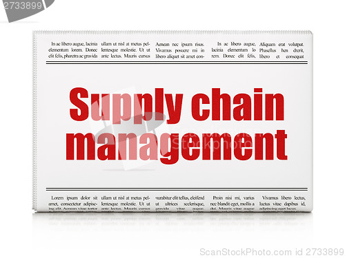Image of Marketing concept: newspaper headline Supply Chain Management