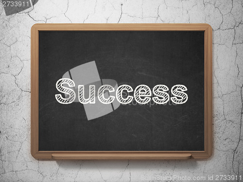 Image of Business concept: Success on chalkboard background