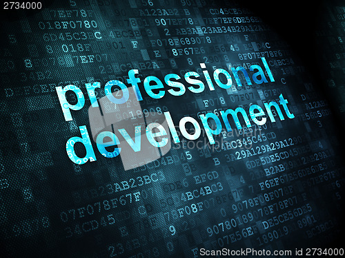 Image of Education concept: Professional Development on digital