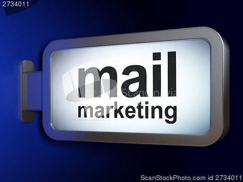 Image of Mail Marketing on billboard background