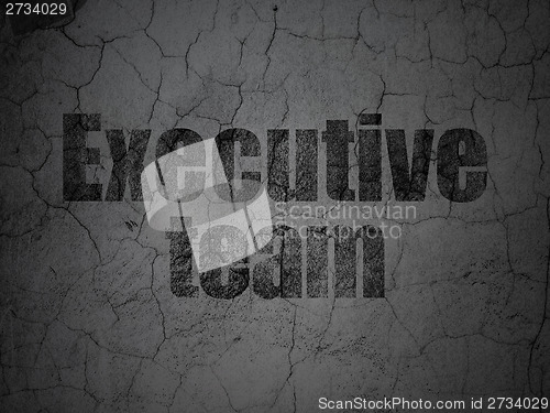 Image of Finance concept: Executive Team on grunge wall background