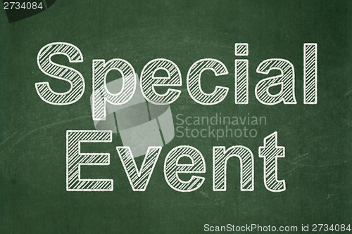 Image of Business concept: Special Event on chalkboard background