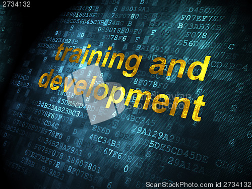 Image of Education concept: Training and Development on digital