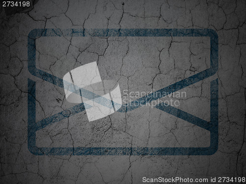 Image of Business concept: Email on grunge wall background