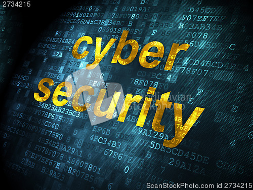 Image of Safety concept: Cyber Security on digital background