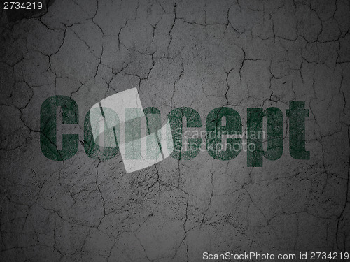 Image of Marketing concept: Concept on grunge wall background