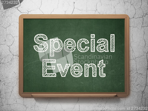 Image of Business concept: Special Event on chalkboard background