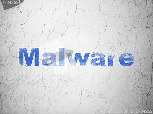 Image of Safety concept: Malware on wall background