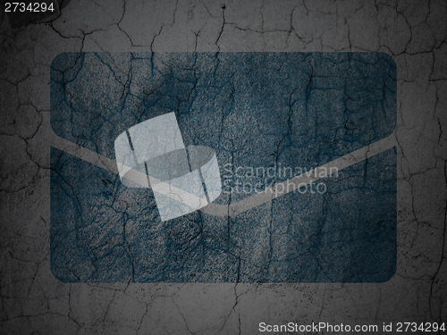 Image of Business concept: Email on grunge wall background