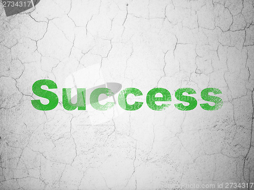 Image of Business concept: Success on wall background