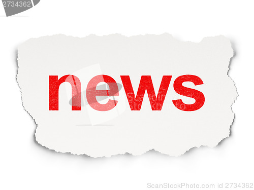 Image of News on Paper background