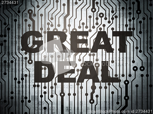 Image of Business concept: circuit board with Great Deal