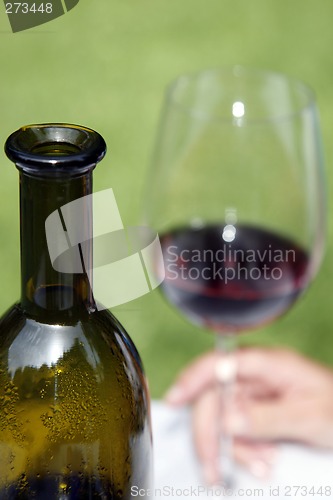 Image of Wine and Hand