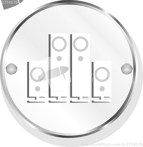 Image of Speaker. Button. icon isolated on white background