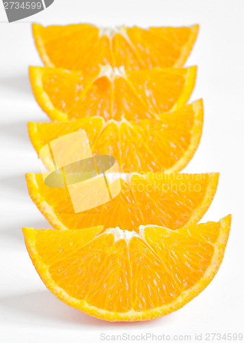 Image of orange parts isolated