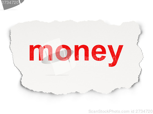 Image of Business concept: Money on Paper background